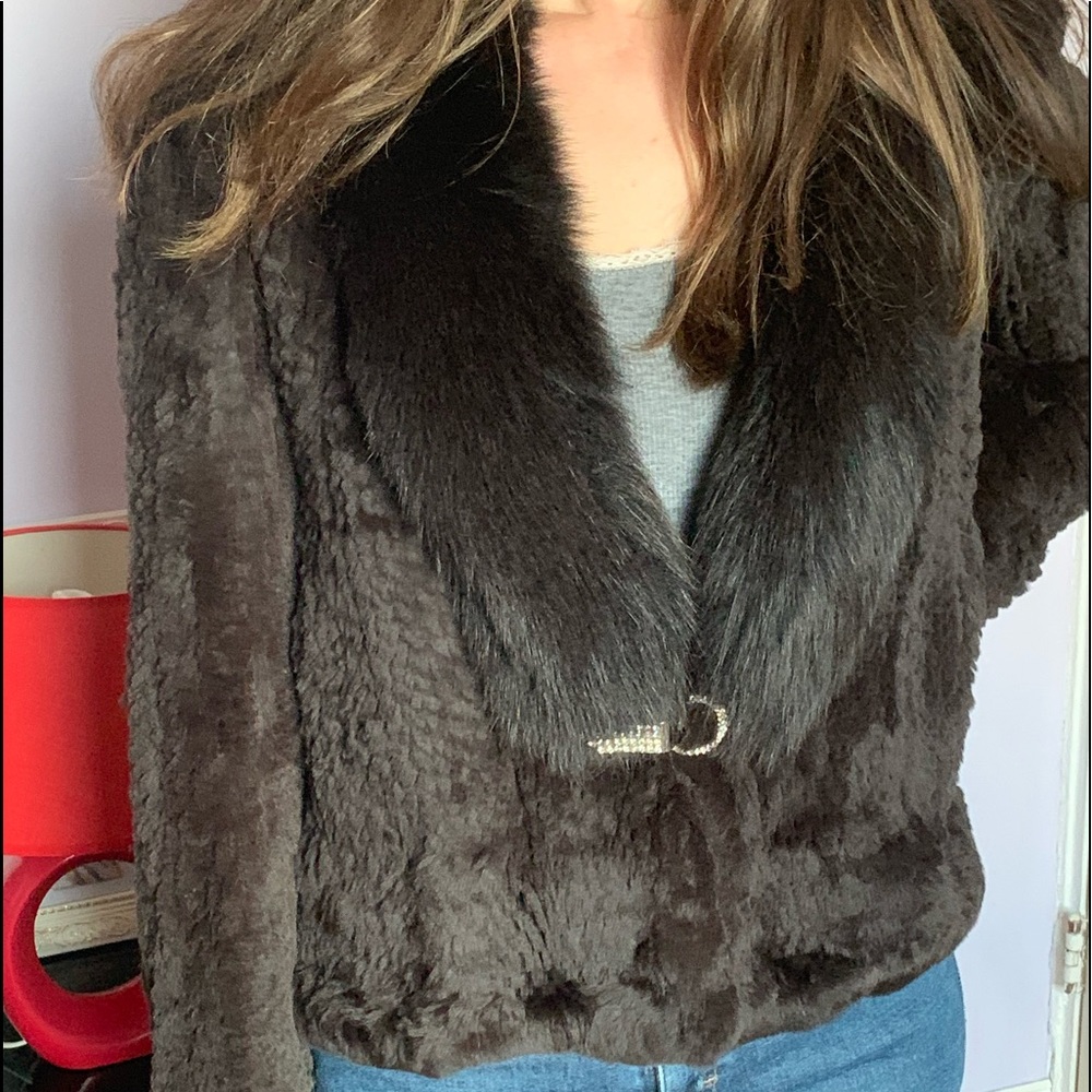 Natural fur coat